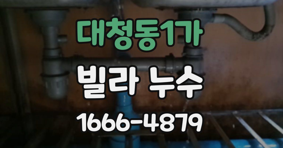 대청동1가 빌라 누수