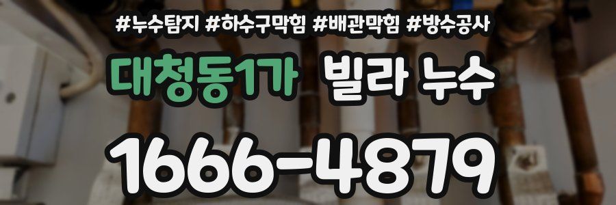 대청동1가 빌라 누수