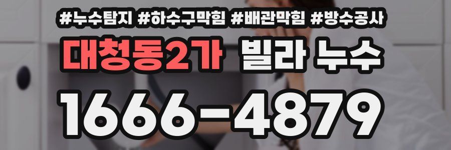 대청동2가 빌라 누수