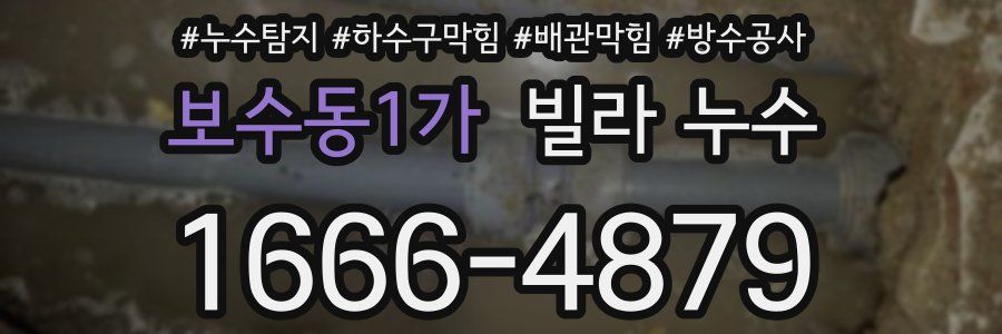 보수동1가 빌라 누수