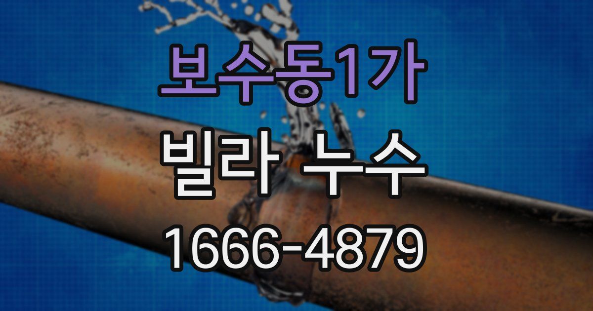 보수동1가 빌라 누수