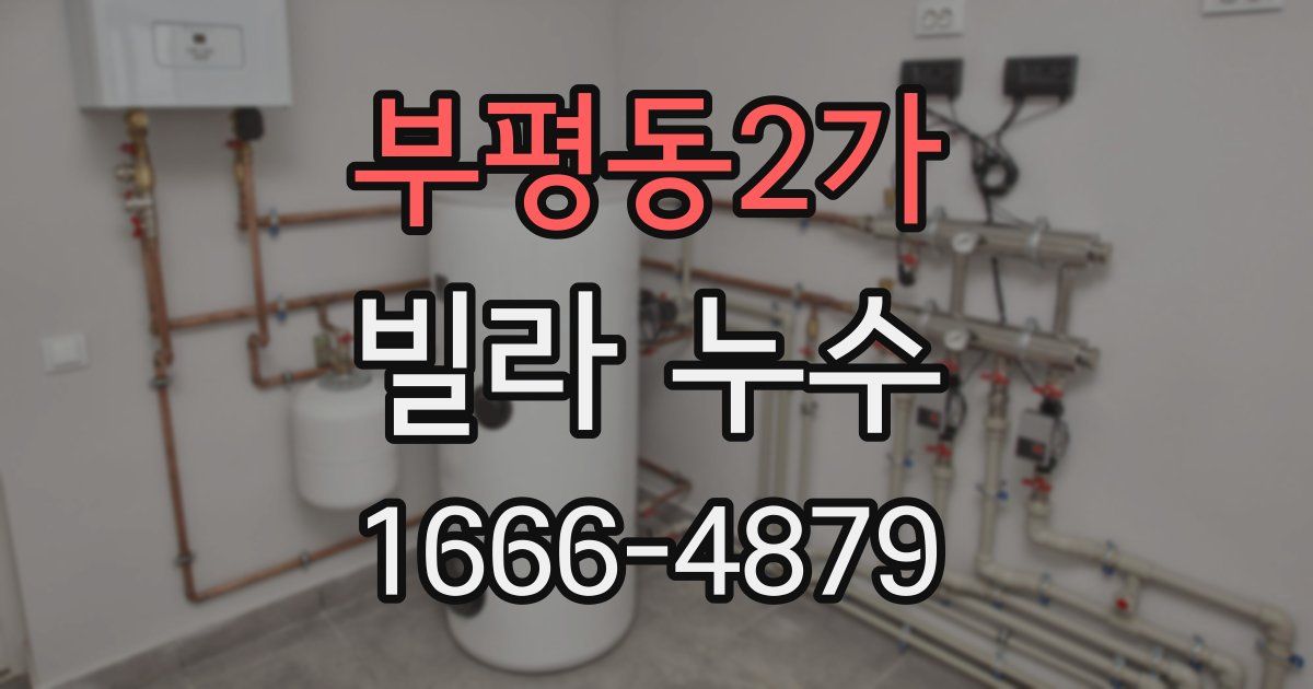 부평동2가 빌라 누수
