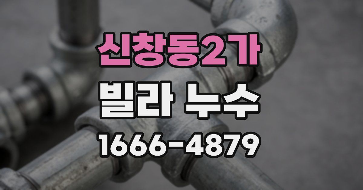 신창동2가 빌라 누수