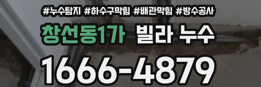 창선동1가 빌라 누수