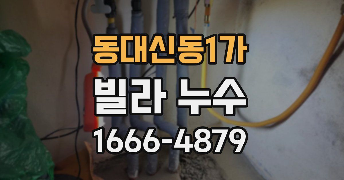동대신동1가 빌라 누수