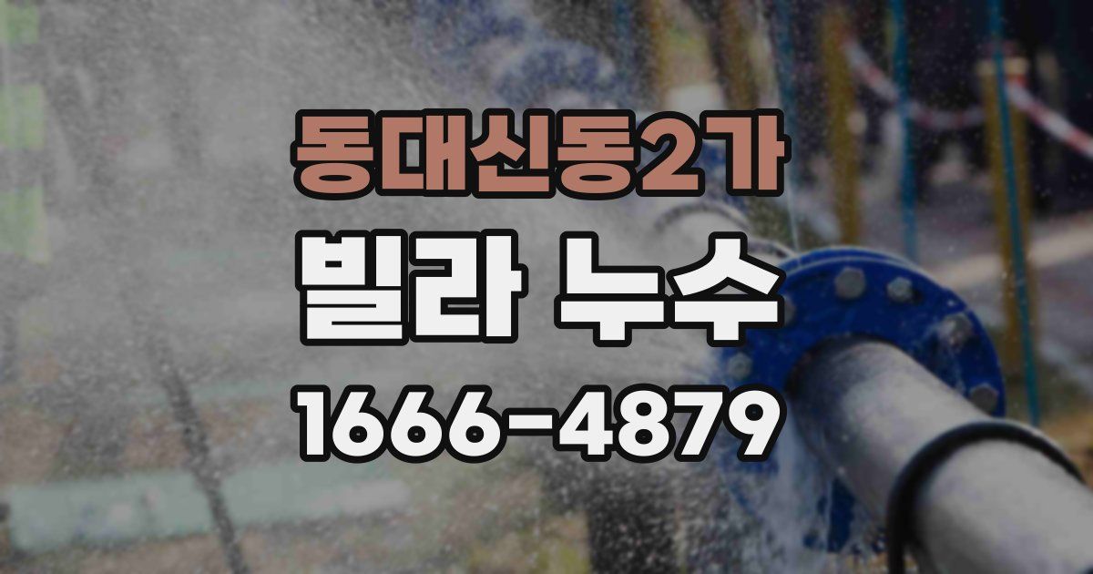 동대신동2가 빌라 누수