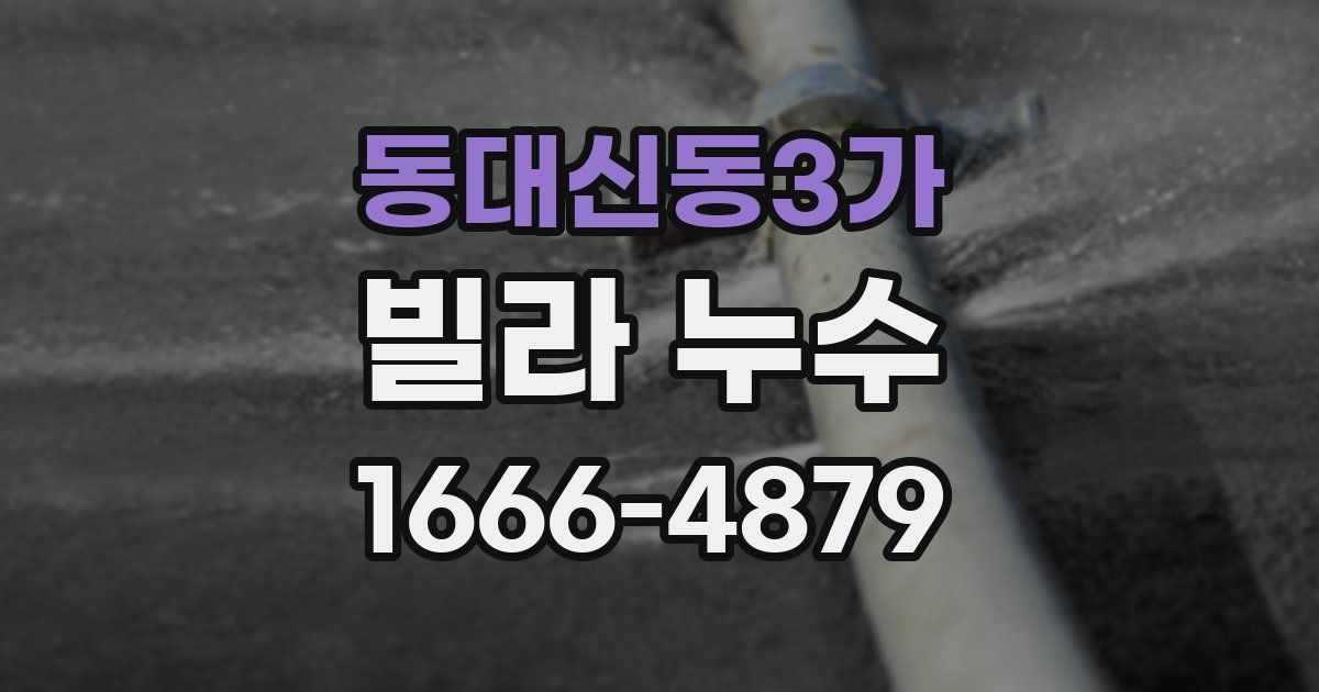 동대신동3가 빌라 누수
