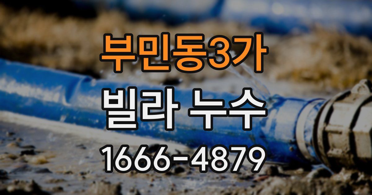 부민동3가 빌라 누수