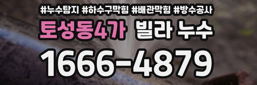 토성동4가 빌라 누수
