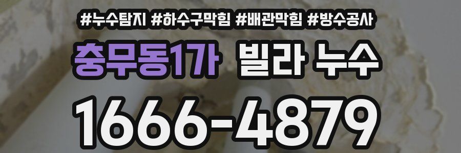 충무동1가 빌라 누수