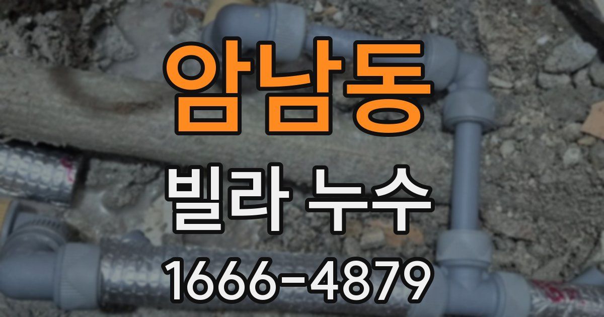 암남동 빌라 누수