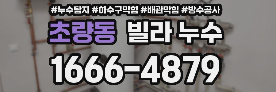 초량동 빌라 누수
