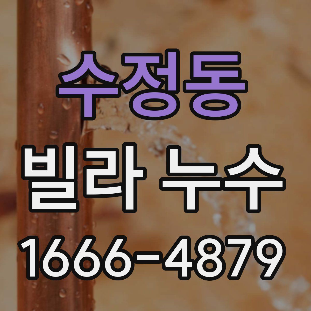 수정동 빌라 누수