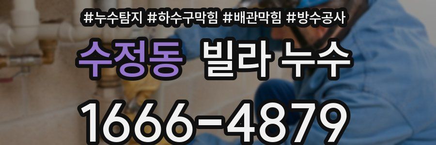 수정동 빌라 누수