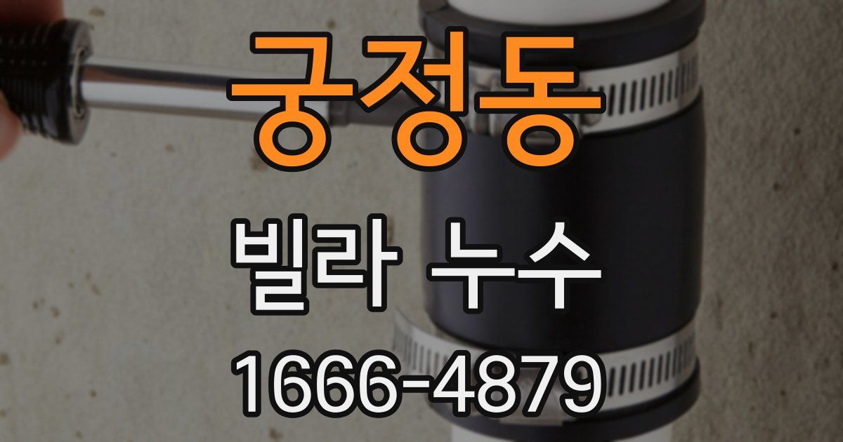 궁정동 빌라 누수