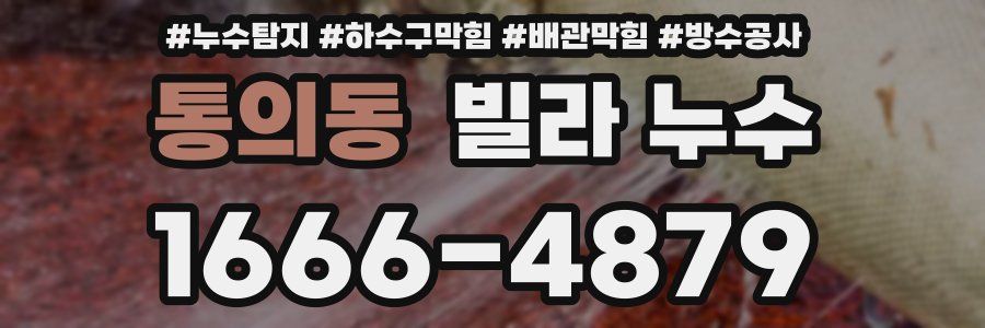 통의동 빌라 누수
