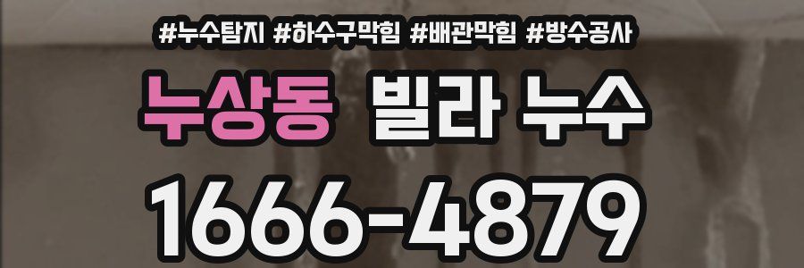 누상동 빌라 누수