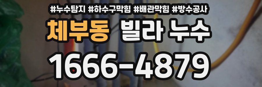 체부동 빌라 누수