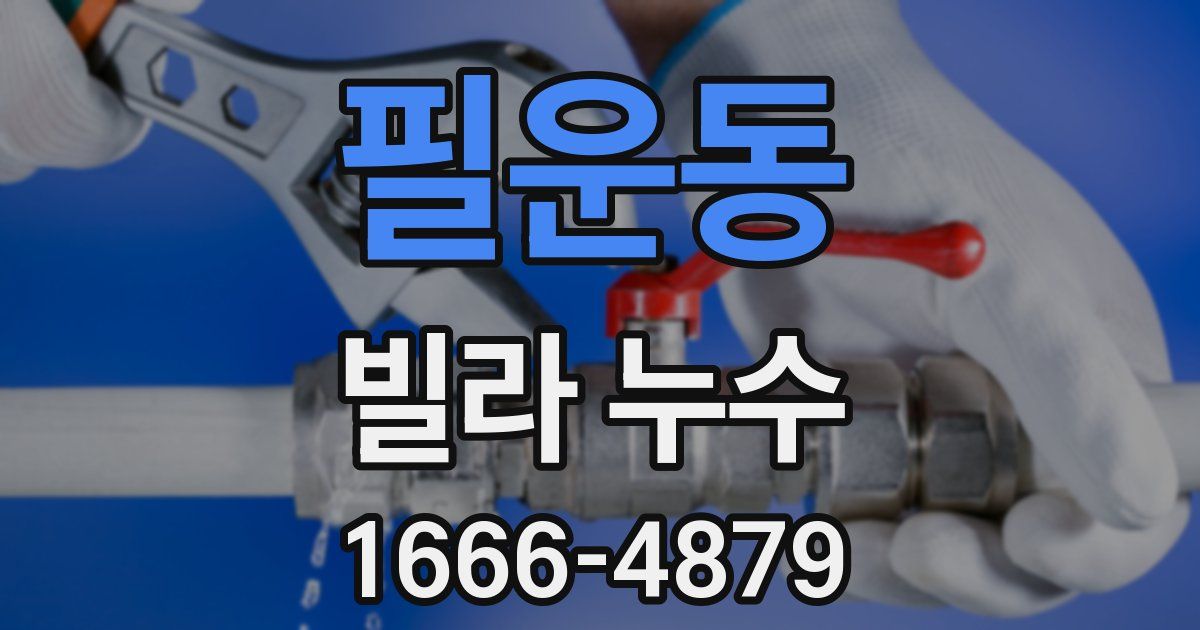 필운동 빌라 누수