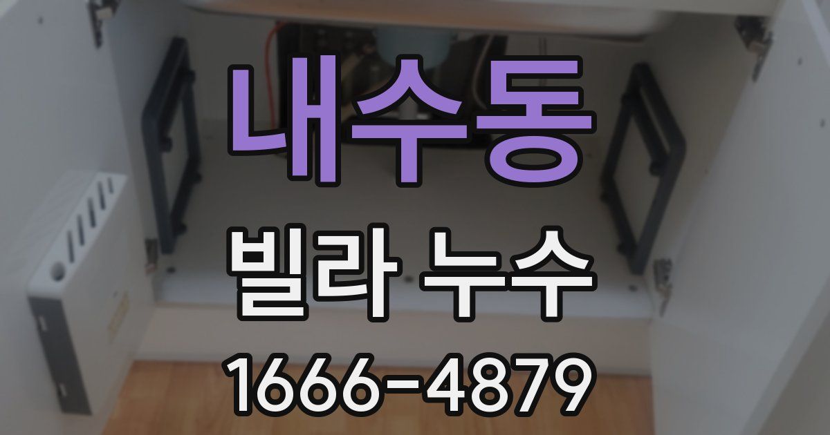 내수동 빌라 누수