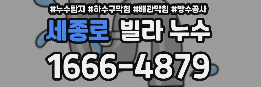 세종로 빌라 누수