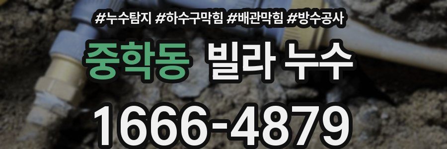 중학동 빌라 누수