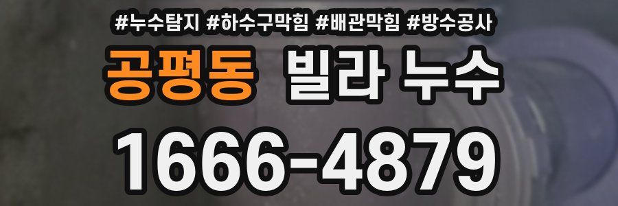 공평동 빌라 누수