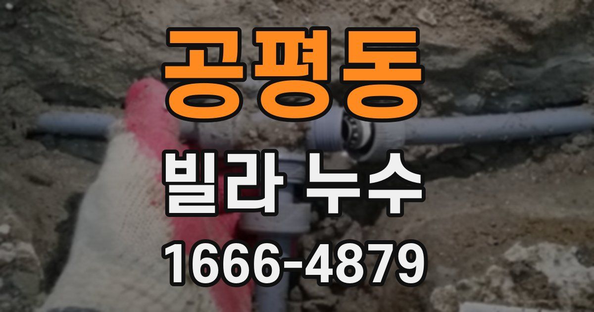 공평동 빌라 누수
