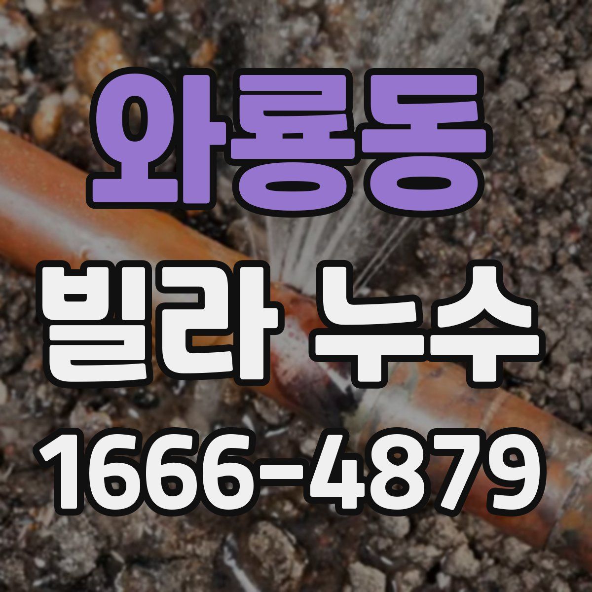 와룡동 빌라 누수
