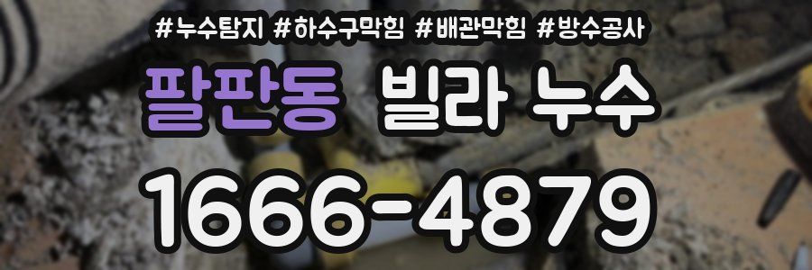 팔판동 빌라 누수