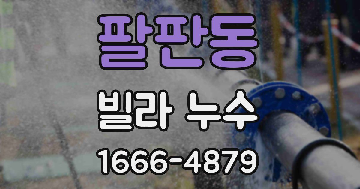 팔판동 빌라 누수