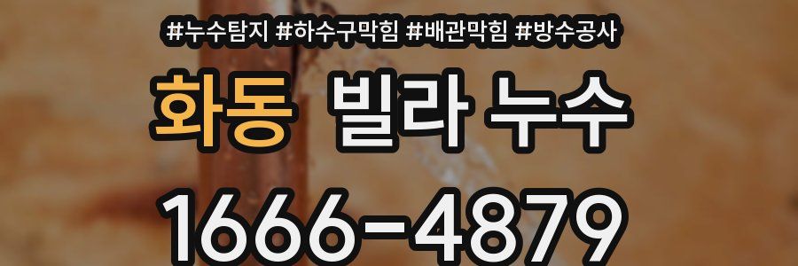 화동 빌라 누수