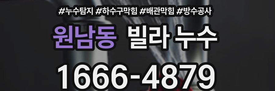 원남동 빌라 누수