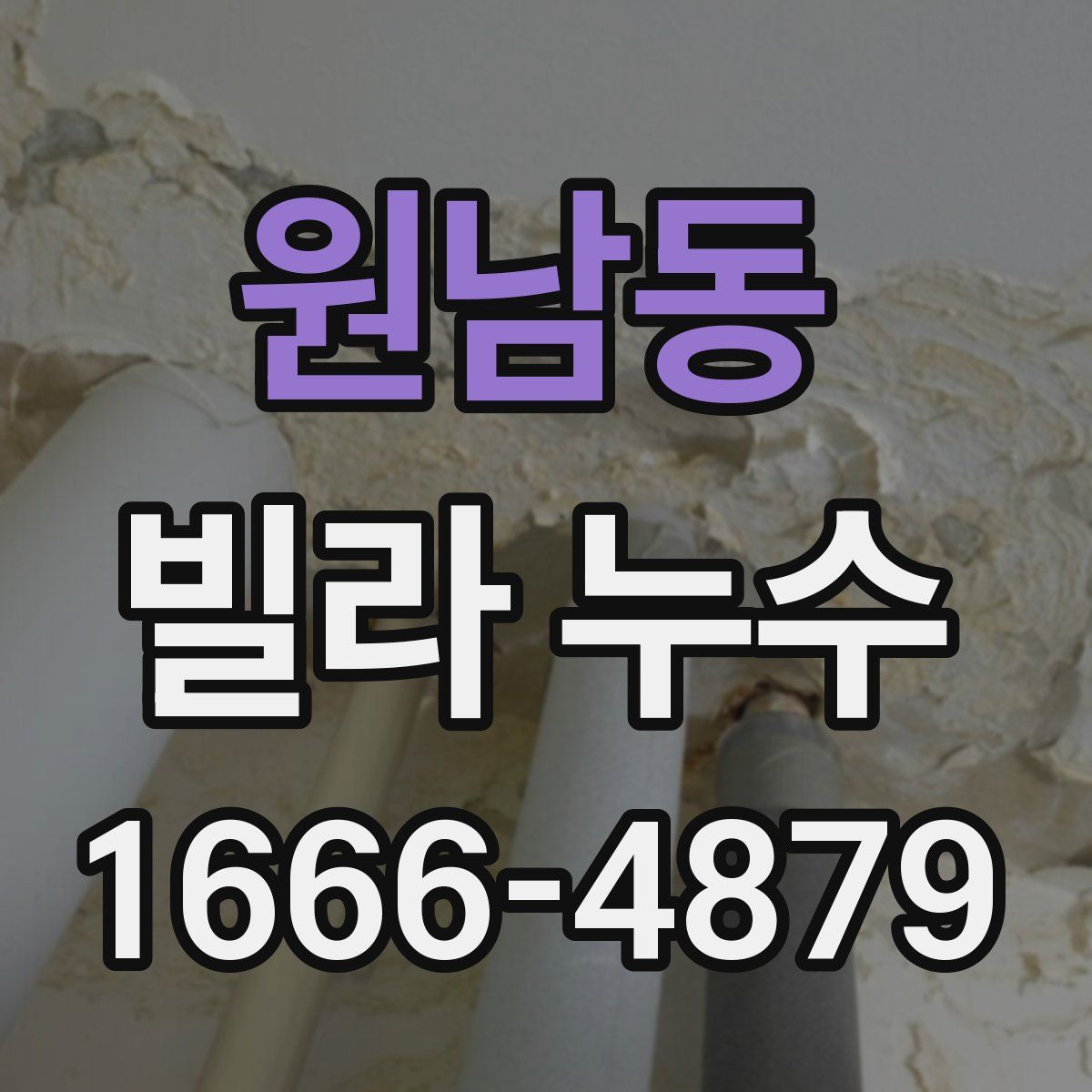 원남동 빌라 누수