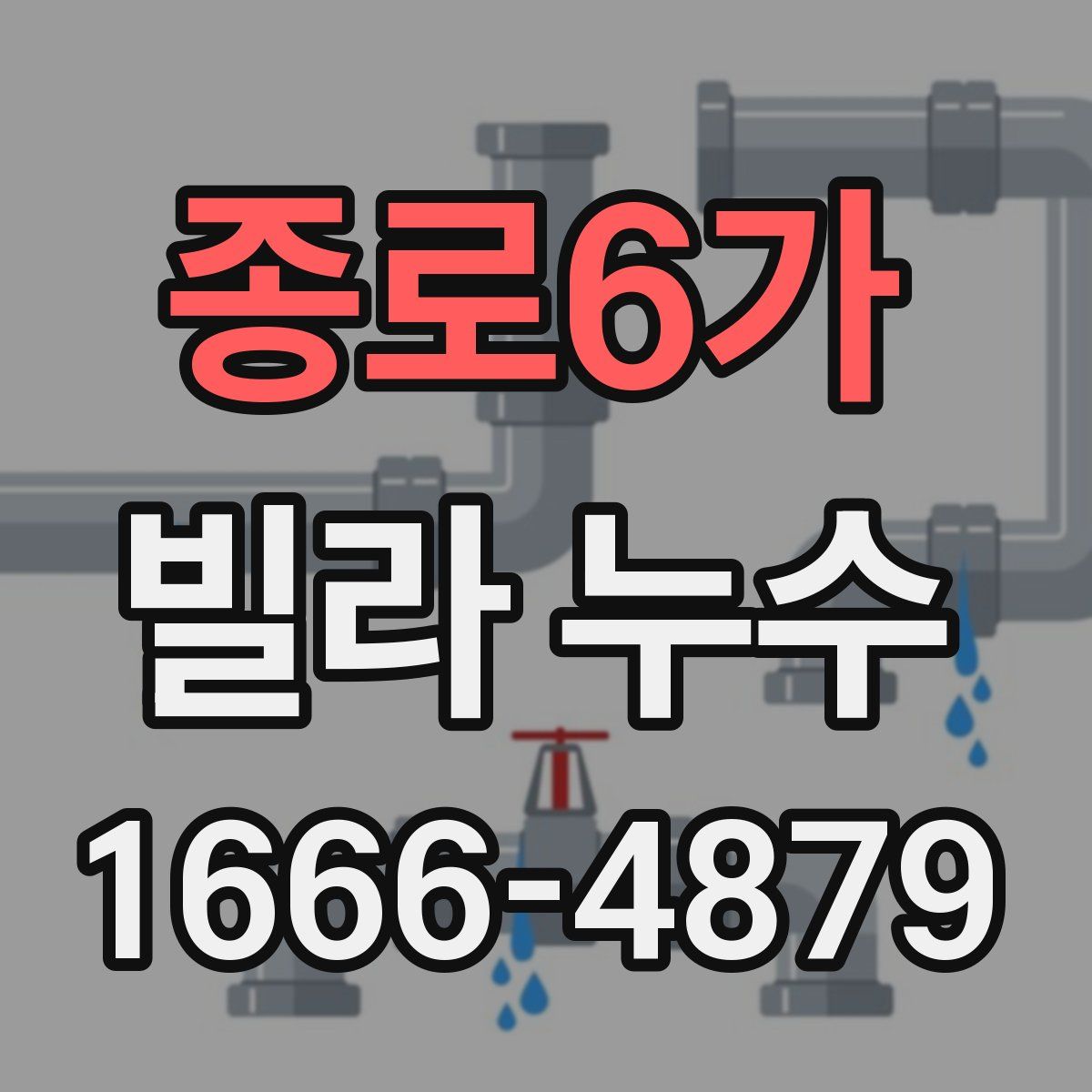 종로6가 빌라 누수