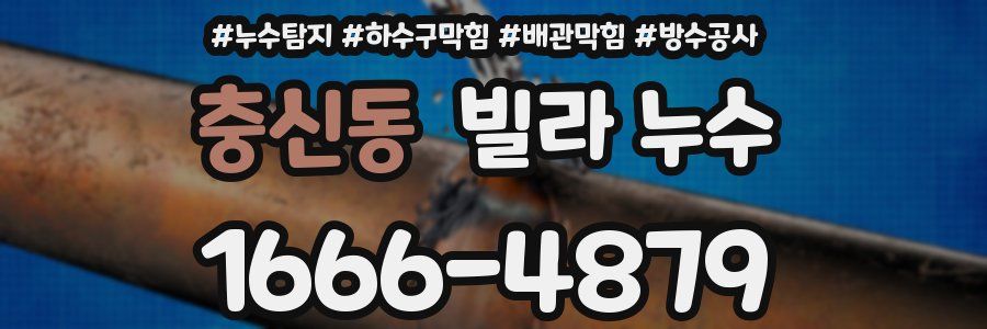 충신동 빌라 누수