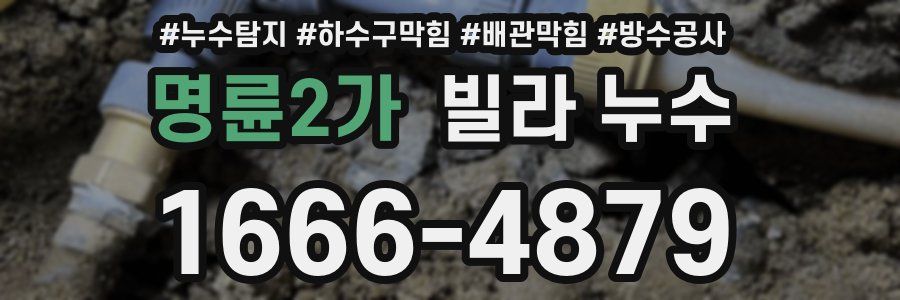 명륜2가 빌라 누수