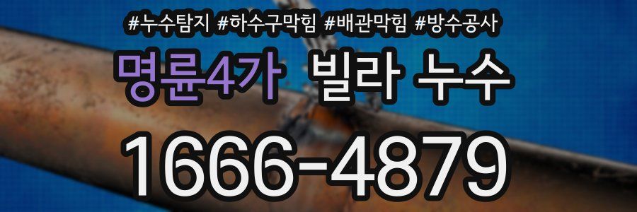 명륜4가 빌라 누수