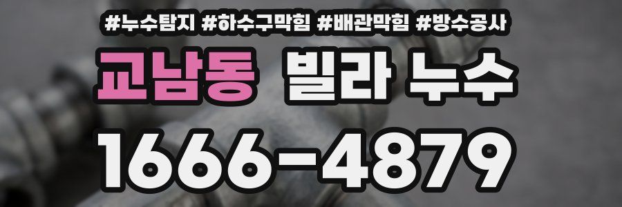 교남동 빌라 누수