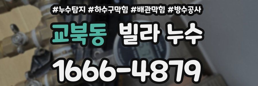 교북동 빌라 누수