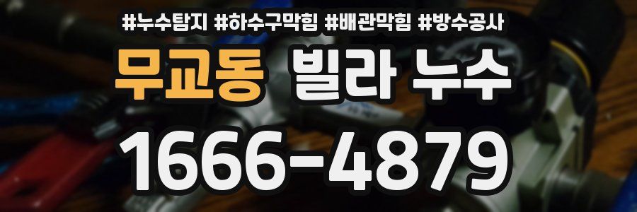 무교동 빌라 누수