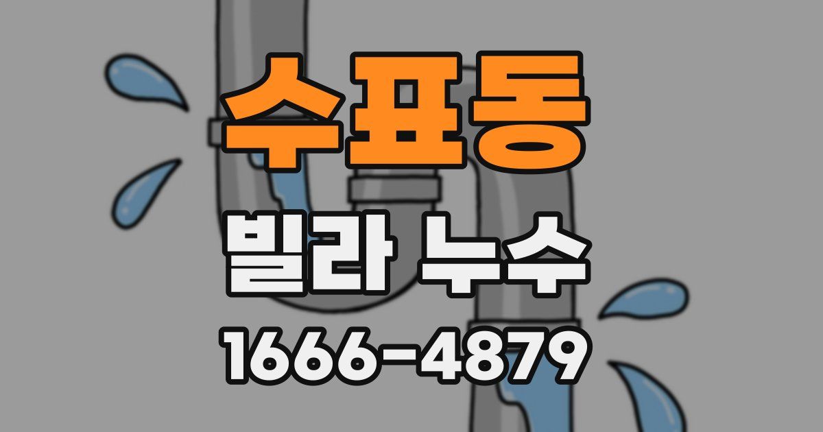 수표동 빌라 누수