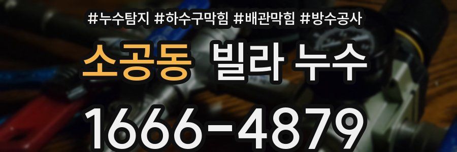 소공동 빌라 누수