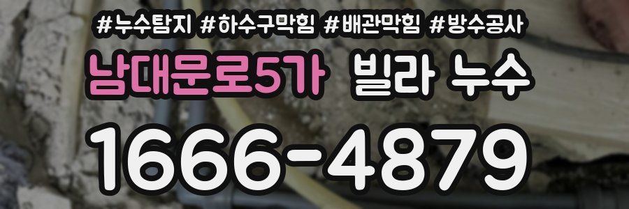 남대문로5가 빌라 누수