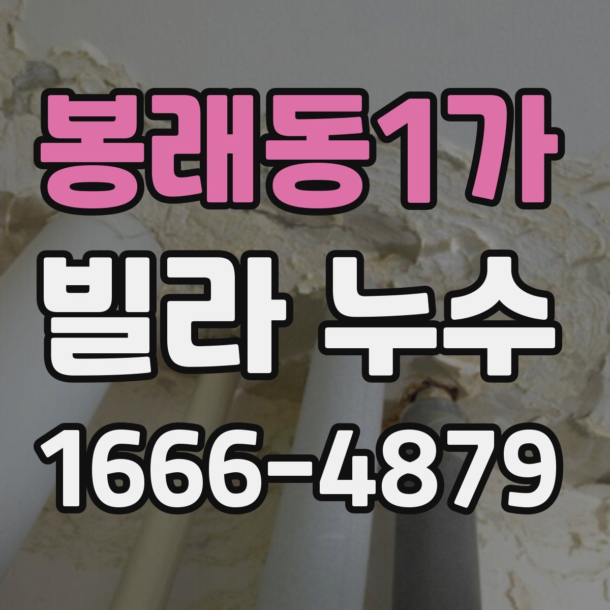 봉래동1가 빌라 누수