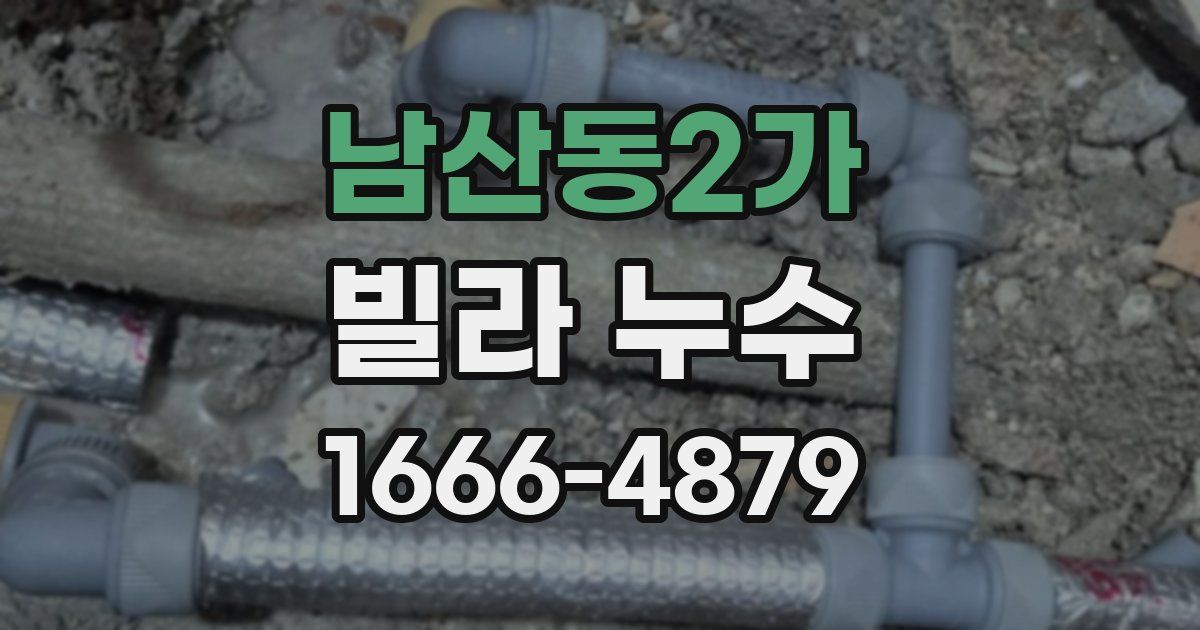 남산동2가 빌라 누수