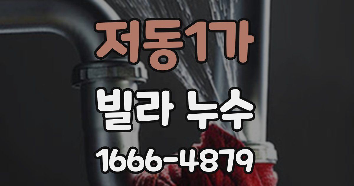 저동1가 빌라 누수