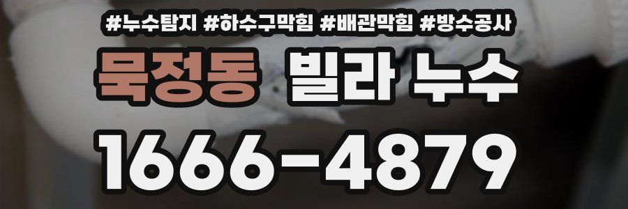 묵정동 빌라 누수