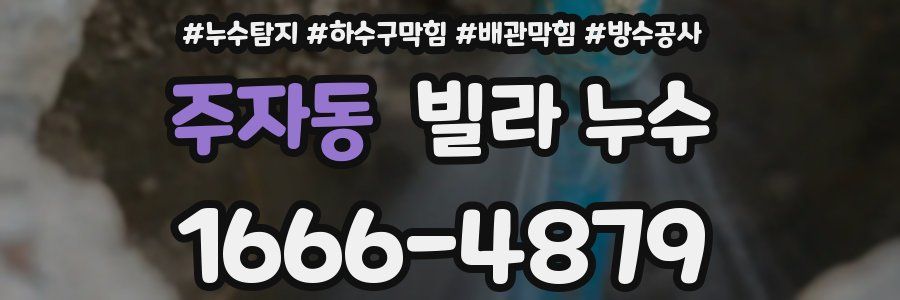 주자동 빌라 누수