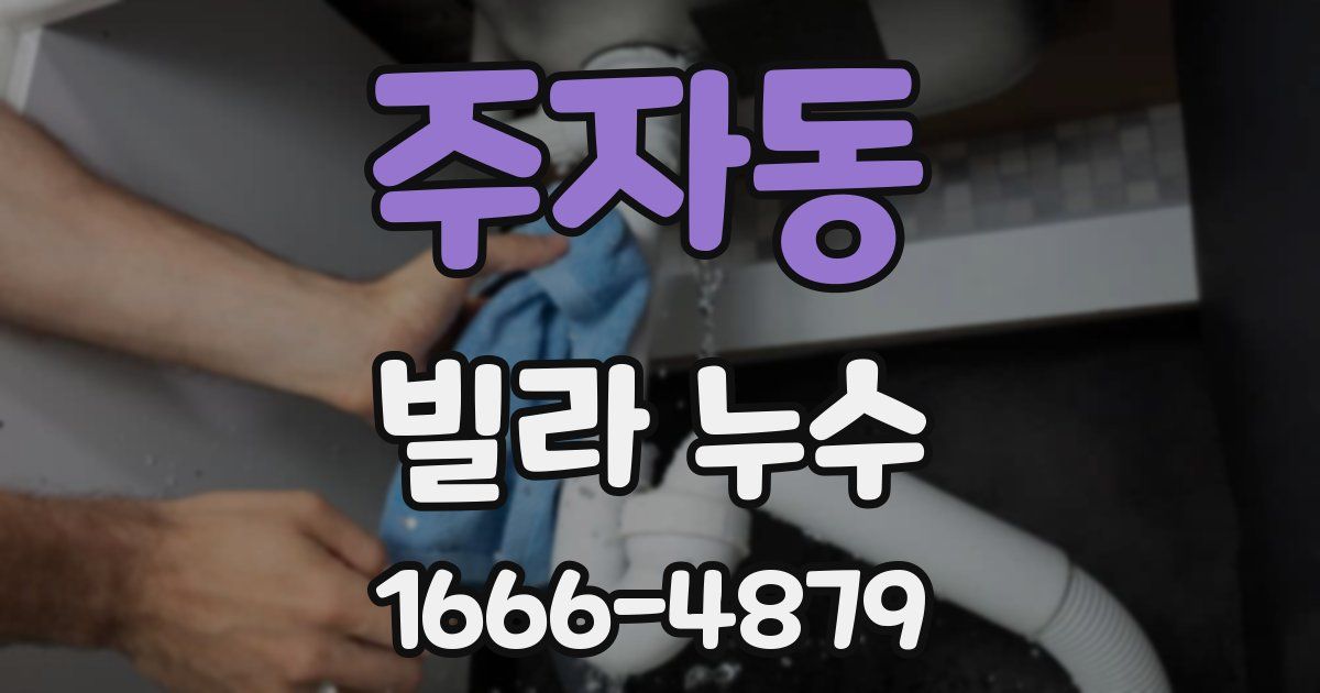 주자동 빌라 누수
